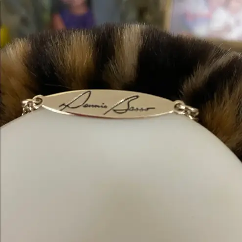 Dennis Basso Platinum Chic Leopard Print Faux Fur Coat 2X