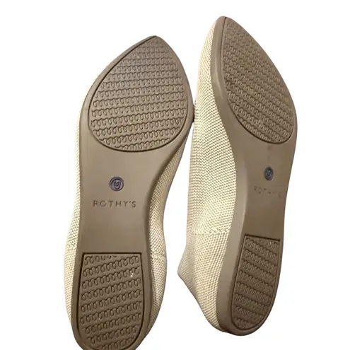 Rothy’s The Point Womens Size 7.5 Slip On Gray Birdseye Flat Office Career Wear