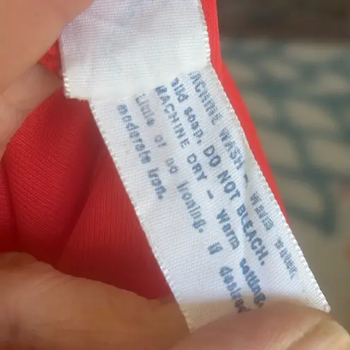 Aldenaire Vintage Maxi Nightie Night Gown Lingerie Red White Size Medium