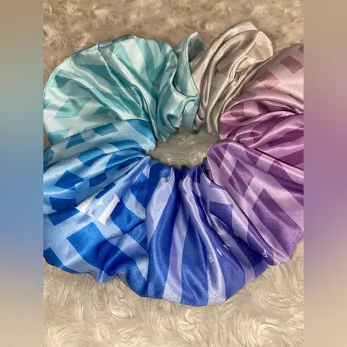 Fenty Hair Oversized Satin Scrunchie NEW Pastel Rainbow Purple