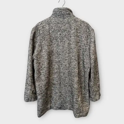 Marine layer Stephanie Herringbone Cocoon Coat Size XL