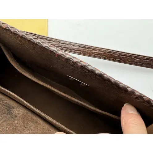 *Vintage Western Tooled Leather Purse & Wallet Brown Shoulder Bag Ranch Cowgirl