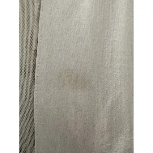 Ibkul Women's White Long Sleeve 1/4 Zip Pullover Medium UPF 50 Golf Tennis Top