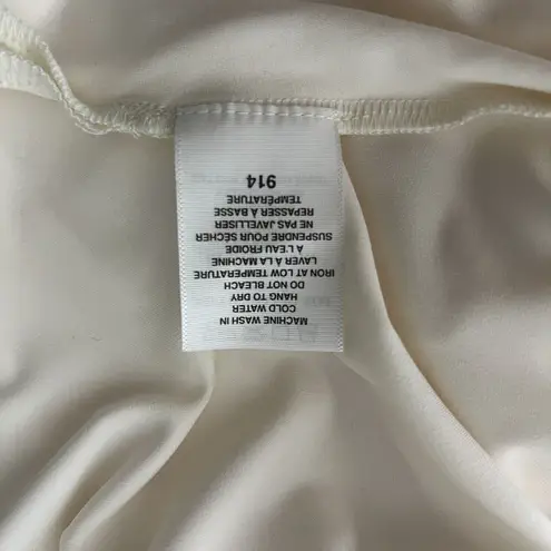 Sympli Tunic Top Womens 8 White Black Trim Minimalist Modern Casual Chic