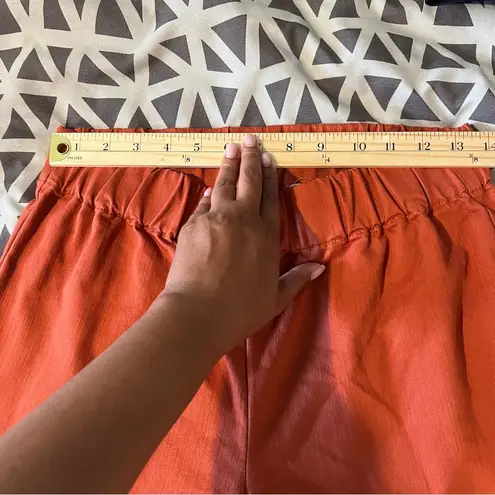 Soft Surroundings Orange Metro Denim Pull On Snap Ankle Jeggings Leggings Size S