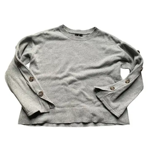 Jason Wu J By  Gray Sweater with Button Accents S - Image 1