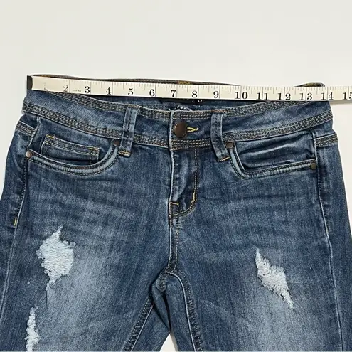 Dollhouse Charley Jeans Medium Wash Distressed Skinny Jeans Size 3