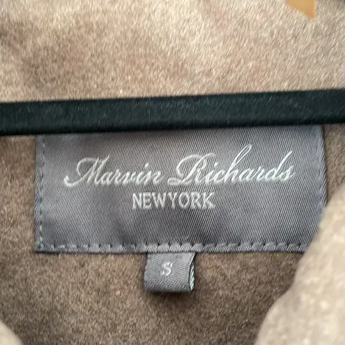 Marvin Richards Light Brown Wool Coat Size S.