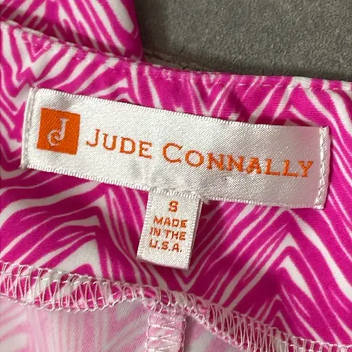 JUDE CONNALLY Lucia Herringbone Hot Pink Pant size Small
