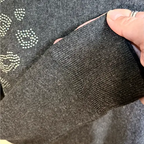 Rafaella NWT Rafaela Women's Leopard Sparkle Shoulder
Sweater Gray Heather~Large 💚