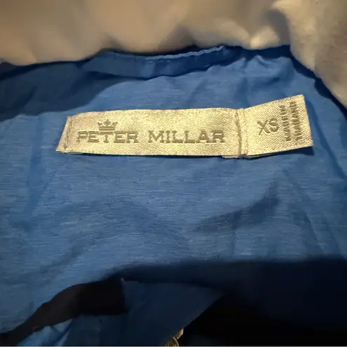 Peter Millar Lizzie Blue White Hybrid Vest Jacket Women’s Size XS Lightweight