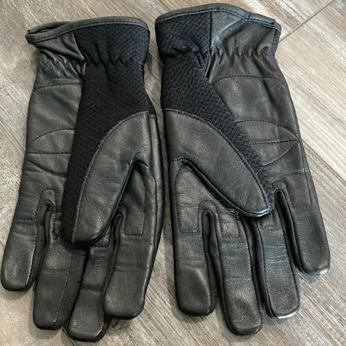 Yamaha Leather Gloves Black