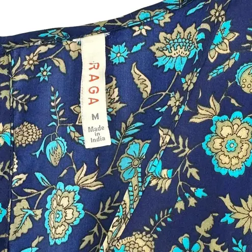 Raga Evereve Romper in Saphire Blue Floral Print Size Medium