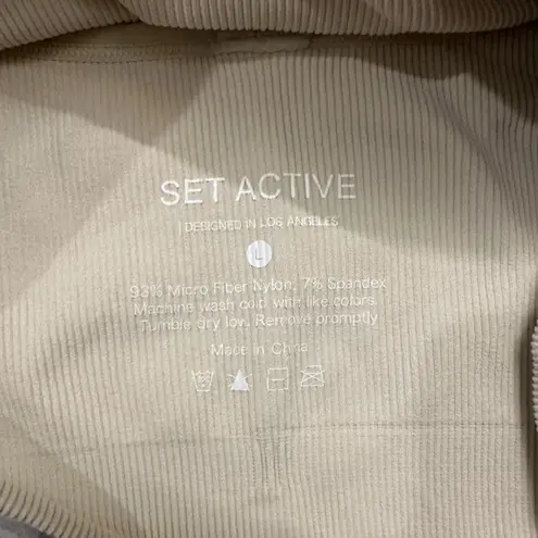 Set Active  Oatmilk Sculptflex Top sports bra Large in Beige Oat Milk