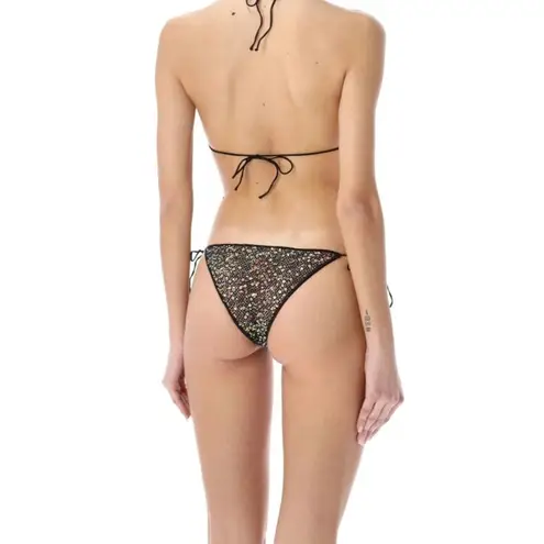 Oseree Netquins Microkini Bottoms Sequined Size Small New with Tag Tie String Black