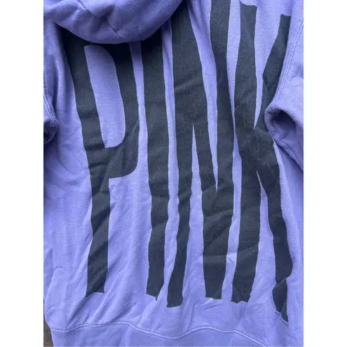 PINK By Victoria’s Secret Purple Full Zip Sweatshirt Woman’s Size Medium FLAWED
