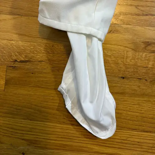 The Fifth Label Women’s XS White Collared V-neck Short Sleeve Pants Jumpsuit