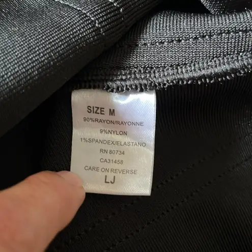 Maketina Women's Mermaid Spaghetti Strap Bodycon Midi Cocktail Bandage Dress Black Size M