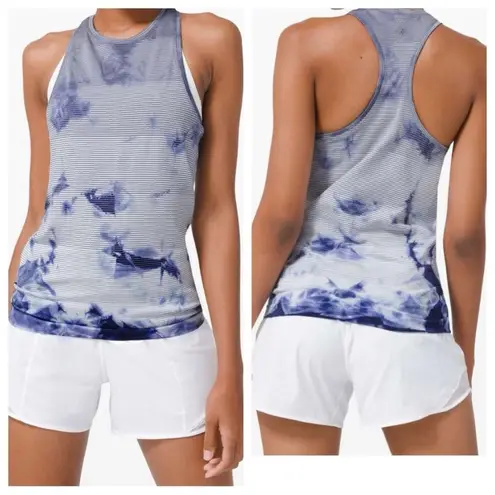 Lululemon  Shibori Stripe Midnight Orchid Swiftly Tech High Racerback Tank 2.0 12 thumbnail 2