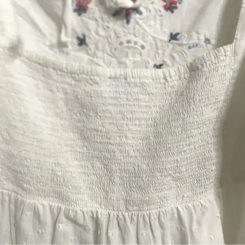 Old Navy NWT  Womens Shirt Blouse White Floral Embroidered Babydoll Size 3X