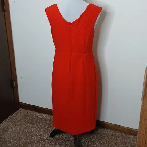 Maeve anthropologie vibrant red quilted shift dress size medium