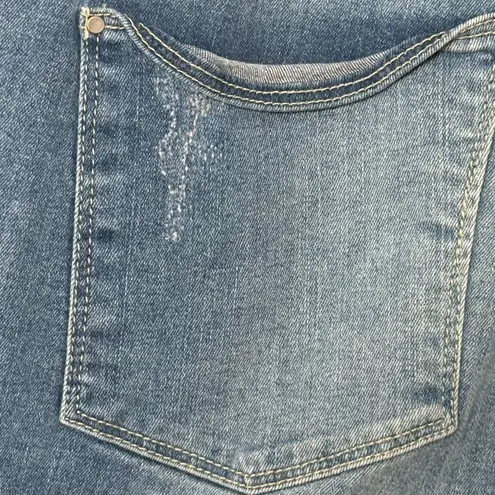 Anthology Sadie Slim Pearl Embellished Sz 24 Womens Denim Jeans Decorative Y2K Blue