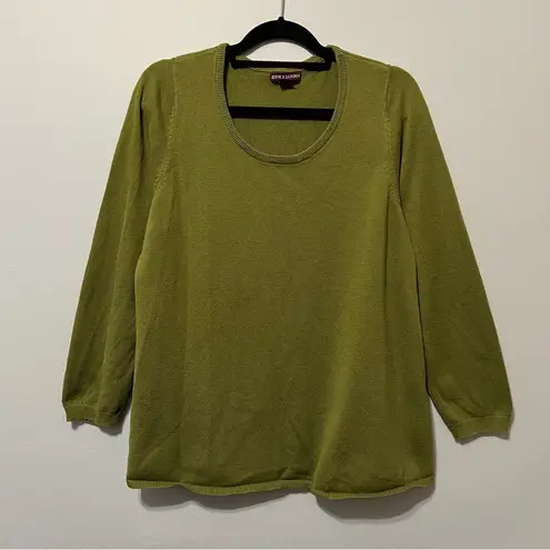 Jessica London Olive Green Knit Sweater Size 12