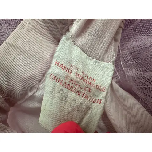 Sam's Vintage Purple Tiered Petticoat Ruffle Skirt Crinoline Medium READ