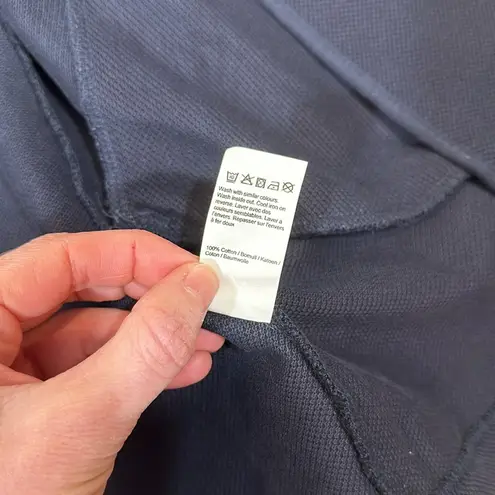 River Island Navy Blue 100% Cotton Blazer Jacket Size 8