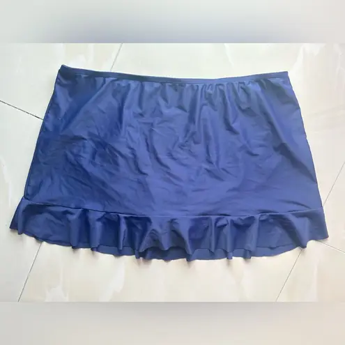 Swim skort skirt/skort navy with ruffle pool, swimming, summer Blue Size undefined