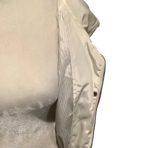 Cavalini Women's Utility Hooded Wind & Rain Jacket in Cream WORN ONCE