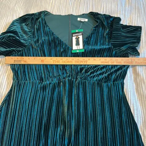 Briggs New York Briggs Ladies Pleated Velvet Dress NWT