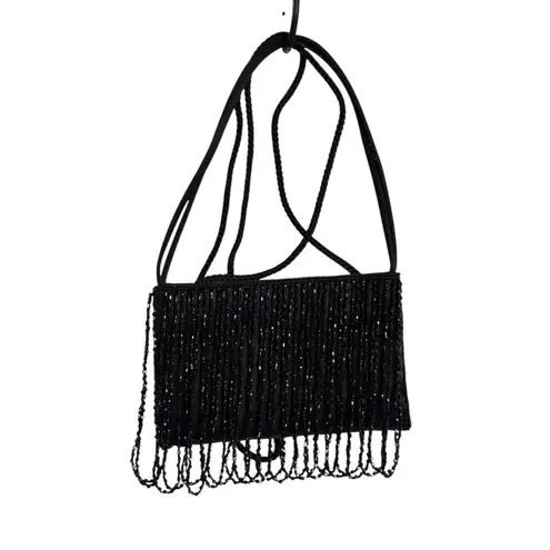 La Regale Small Beaded Purse Crossbody or Handbag Black Formal Prom Dance