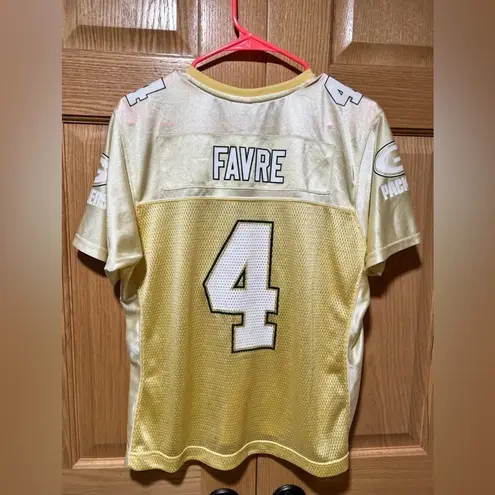 Reebok Vintage  Brett Favre Green Bay Packers Yellow Jersey NWT Rare