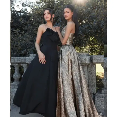 Mac Duggal NEW NWT 68608 Antique Bronze Maxi Gown size 12