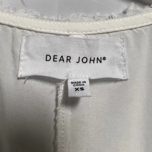 Dear John Top Womens XS Oversized Relaxed Capsule Lightweight Boho Peasant Beach