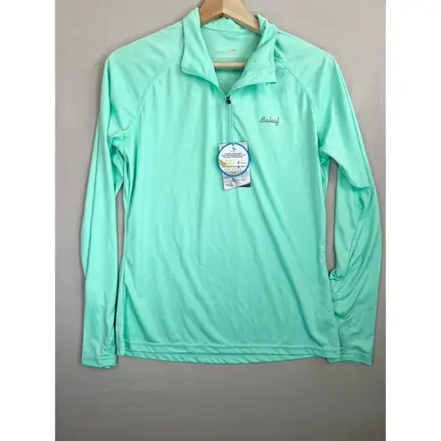Baleaf UPF50 Plus Mint 14 Zip Long Sleeve Sports Pullover Womens Medium