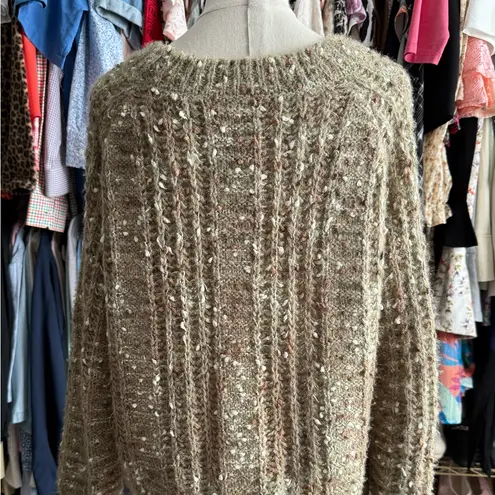 Blu Pepper  Textured Knit Sweater in Brown