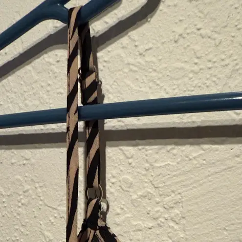 Society + Stitch Chic Zebra Print Camisole Top Chic Work Night Out Flowy Animal Black Size L