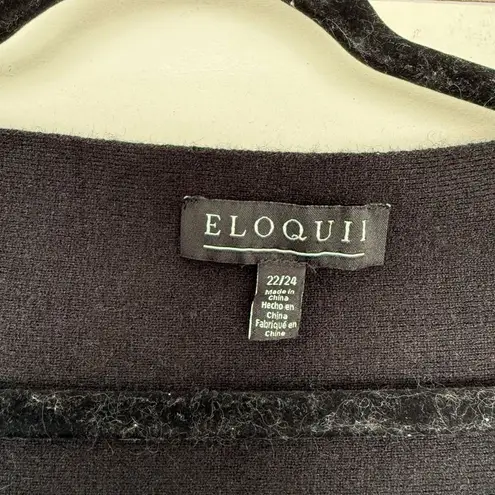 Eloquii Women’s 22/24 Black Crossover Sweater New
