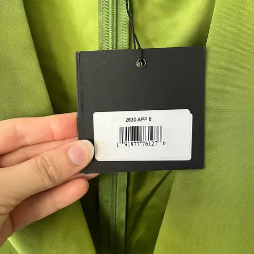 Mac Duggal 2630 Apple Green Cut Out Puff Sleeve Gown with Sequins Womens Size 8