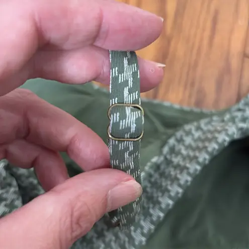 ANDIE Bikini Set Maui Top The Skirt Bottom Seagrass Houndstooth size S NWOT