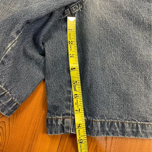 Consensus Vintage Denim Jean Shorts Jorts Unisex Pleated High Rise size 36 Blue