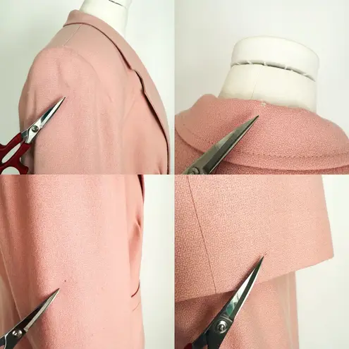 Pendleton Vintage 80’s Pure Wool Coord Skirt Suit in Dusty Rose | Size M