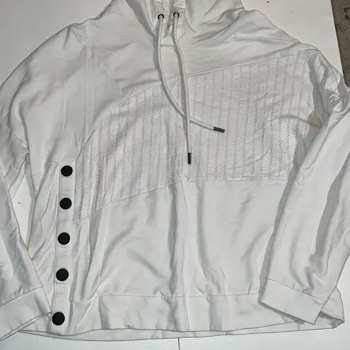 CAbi  women’s white hoodie size L