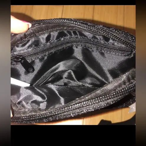 Black Glitter Fanny Pack NEW NWT