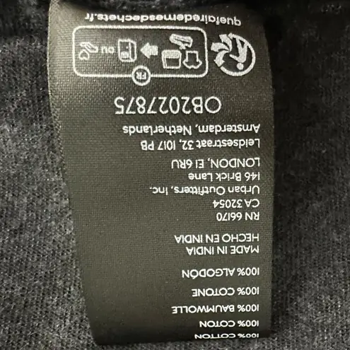 Free People  Soundwave Denim Halter Maxi Dress in Black Size XL Bohemian