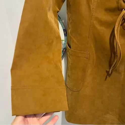 Free People  Bradley Faux Suede Mini Dress Tobacco