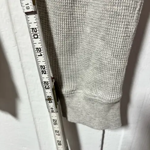 Pact Organic Cotton gray waffle knit joggers with pockets size XS