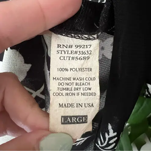 Vintage 90s y2k sheer top Women’s SIZE LARGE witchy practical‎ magic the craft Black - Image 9